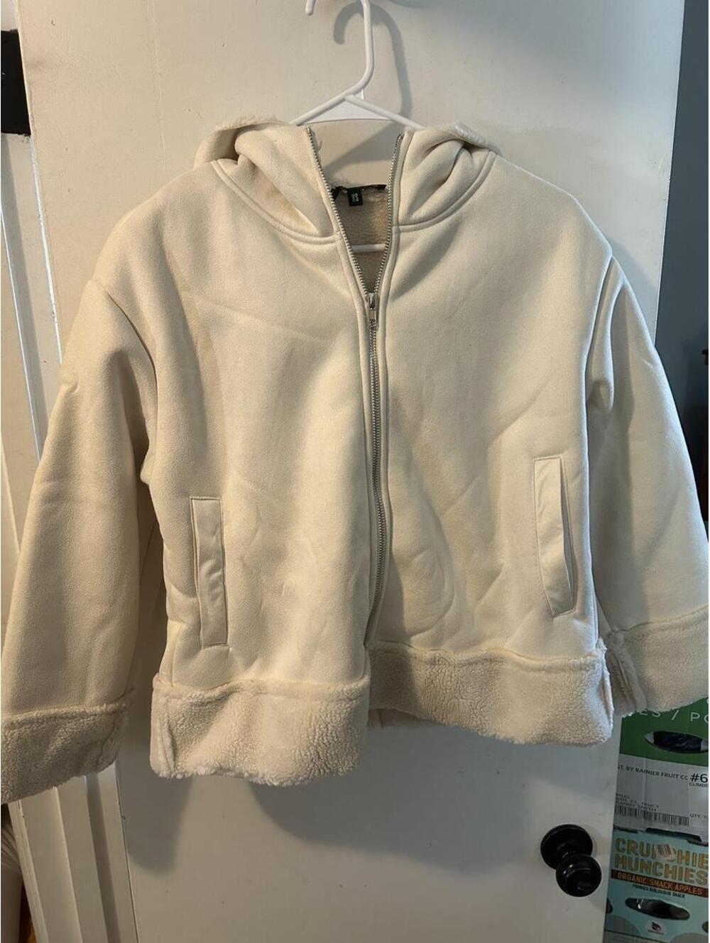 Brand new Cream Elly Bazar zip up convertible  hoodie size XS